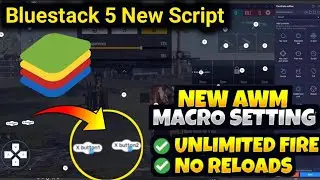 Bluestacks 5 Free Fire New Macro Setting | Double AWM macro setting I fast sniping awm settings