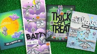 Intro to Fangtastic Friends, Fangtastic Friends Add-On, Nighttime Sky Stencil, & Full Moon