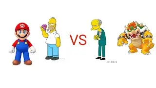 mugen Homer Simpson/Mario vs Mr Burns/Bowser