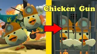 ПОБЕГ НУБОВ В ЧИКЕН ГАН(CHICKEN GUN)! СКЕТЧ НУБОВ 4*Жизнь на зоне*