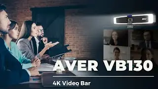 Aver VB130 4K Video Bar with Intelligent Lighting for Huddle Rooms