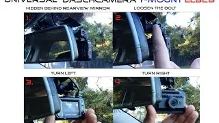 In-Car (ELB2B-3M) T-Mount Elbow bracket / mount 2 ball joints for daschamera, car dvr