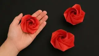 How to Make an Easy and Beautiful Origami Rose - Step by Step Tutorial