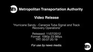 MTA Video Release: Canarsie Tube Signal and Track Recovery Operations