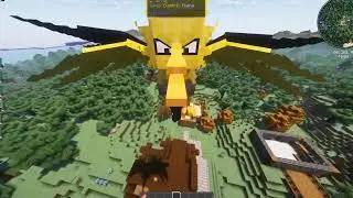 Testing Distant Horizons Minecraft Mod With 64 Render Distance On Cobblemon Server 1.20.1 Fabric