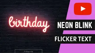 Create a Neon Blink text CSS animation - CSS Advanced tutorial