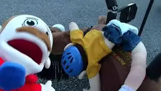 Jeffy gets hit by Marvin