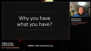 Devoxx Ukraine 2020.  REST API refactoring. Oleksandr Reshetnik