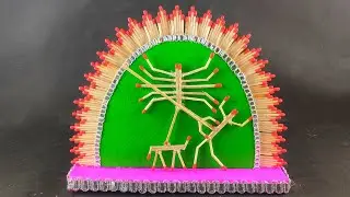 Matchstick durga idol making। DIY durga mata making from matchstick।Durga puja 2020