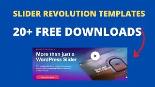 (Sep Updates) 40+ Free Slider Revolution Templates-2023 Unlimited Downloads Get Free Slider Plugin