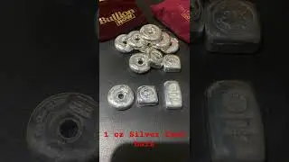 🤑1 oz Silver Bullion Cast Bars Comparison 🤑#like #subscribe