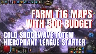 [POE 3.24] Cold Shockwave Totem Hierophant League Starter - Extremely Low Budget