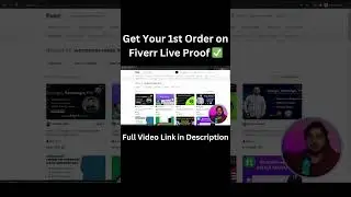 Get Your 1st Order on Fiverr Live Proof ✅ 