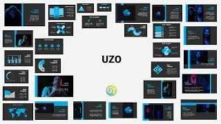 Amazing Free Download with Elegant Dark Blue Color Powerpoint Presentation