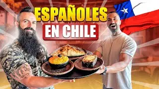 ESPAÑOLES PROBANDO POR PRIMERA VEZ COMIDA TÍPICA CHILENA EN SANTIAGO