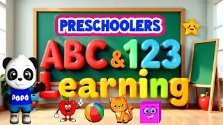 Preschool Learning activities for 3 year olds at home | Learn ABC Phonics Shapes Numbers Colors 🌈