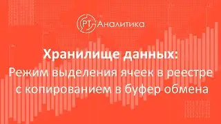 Хранилище данных. Режим выделения ячеек в реестре с копированием в буфер обмена