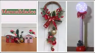 ¡Manualidades navideñas DIY con materiales reciclados!