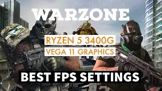 Warzone on the Ryzen 5 3400g with Vega 11 Graphics. Low settings. Benchmark and gameplay