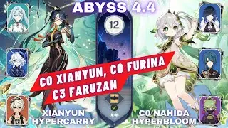 Abyss 4.4 C0 Xianyun Hypercarry & C0 Nahida Hyperbloom Gensin Impact