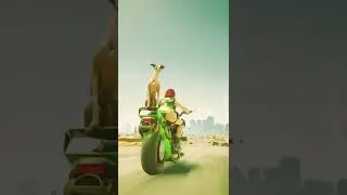 Cyberpunk 2077 - Doggo on Bike