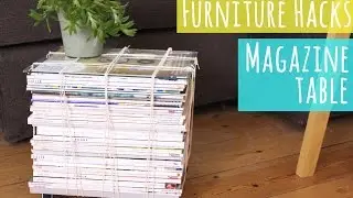 Magazine table, tutorial from my Furniture Hacks book