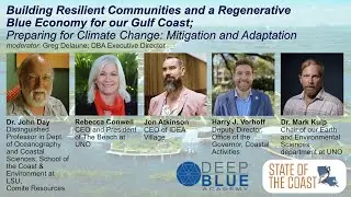 State of the Coast; Blue Economy & Resilient Coastal Communities Panel; May 31st, 2023