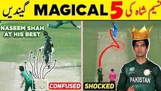 Top 5 Dangerous Deliveries Of Naseem Shah 🔥#cricket #pakistancricket #naseemshah