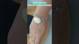 Manualidades con conchas de mar conchitas #SHORTS Sea Shell Crafts Ideas Mermaid beach playa sirena