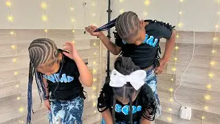 Tiny Jaee & Raniyah with a DOUBLE TEAM!!! Let’s go!