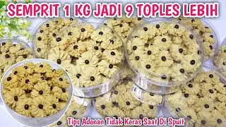 Bikin 9 Toples Semprit Jadul  - Tips Adonan Tidak Keras Saat Di Spuit -  Kue Kering Terbaru 2023