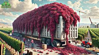 Grapes Mega Factory: Processing Millions of Grapes in Factory