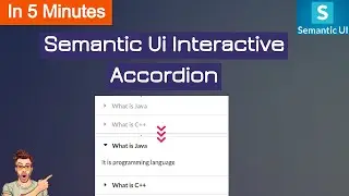 Coding semantic ui interactive accordion| semantic ui accordion| ui accordion| semantic ui
