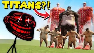 TROLLS vs TITANS?! (Garry's Mod)
