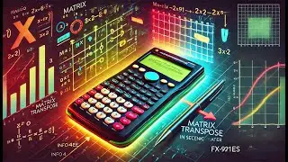 Matrix Transpose in Scientific Calculator | How to solve Matrix Transpose