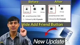 how to hide add friend message and follow button from facebook profile in 2022