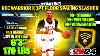 The MOST TOXIC ‘3PT FLOOR SPACING SLASHER’ Build To Make For NBA 2K24… BEST ALL AROUND PG BUILD!