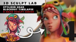 Head speed Sculpt Timelapse 04