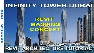 Revit Tutorials Massing Tutorial ગુજરાતીમાં:Dubai Infinity Tower(Cayan Tower) in Revit