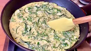 Just pour the eggs over the zucchini! Incredibly satisfying, quick and easy! ❗️