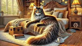 Maine Coon Cats: Giant, Fluffy, & Friendly! 🐱🏆 Fun Facts | Fun Animals for Kids!