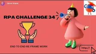 Uipath | RPA Challenge | No-34| End to End Re Framework | 2024