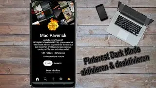 Pinterest App Dark Mode einstellen & ausschalten - Pinterest Dunkelmodus aktivieren & deaktivieren