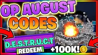 *AUGUST 2023* DESTRUCTION SIMULATOR CODES! ALL NEW OP SECRET ROBLOX DESTRUCTION SIMULATOR CODES!