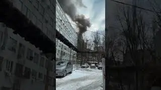 Горит офис АТБ на проспекте Поля в Днепре 3