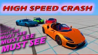 HIGH SPEED CRASH  Beamng DRIVE