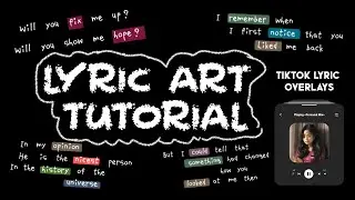 lyrics art tutorial on capcut || RPW tutorials