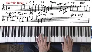 Misty tutorial in C  ✰ Jazz Piano College ✰ marked safe for beginners