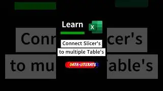 Excel // Slicers & Timeline's  Pt 1 #excel #learnexcel #dataliterate #shorts