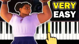ENCANTO - Surface Pressure - VERY EASY Piano tutorial